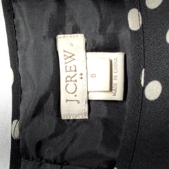 J Crew black Polka Dot dress size 0 - Picture 2 of 7